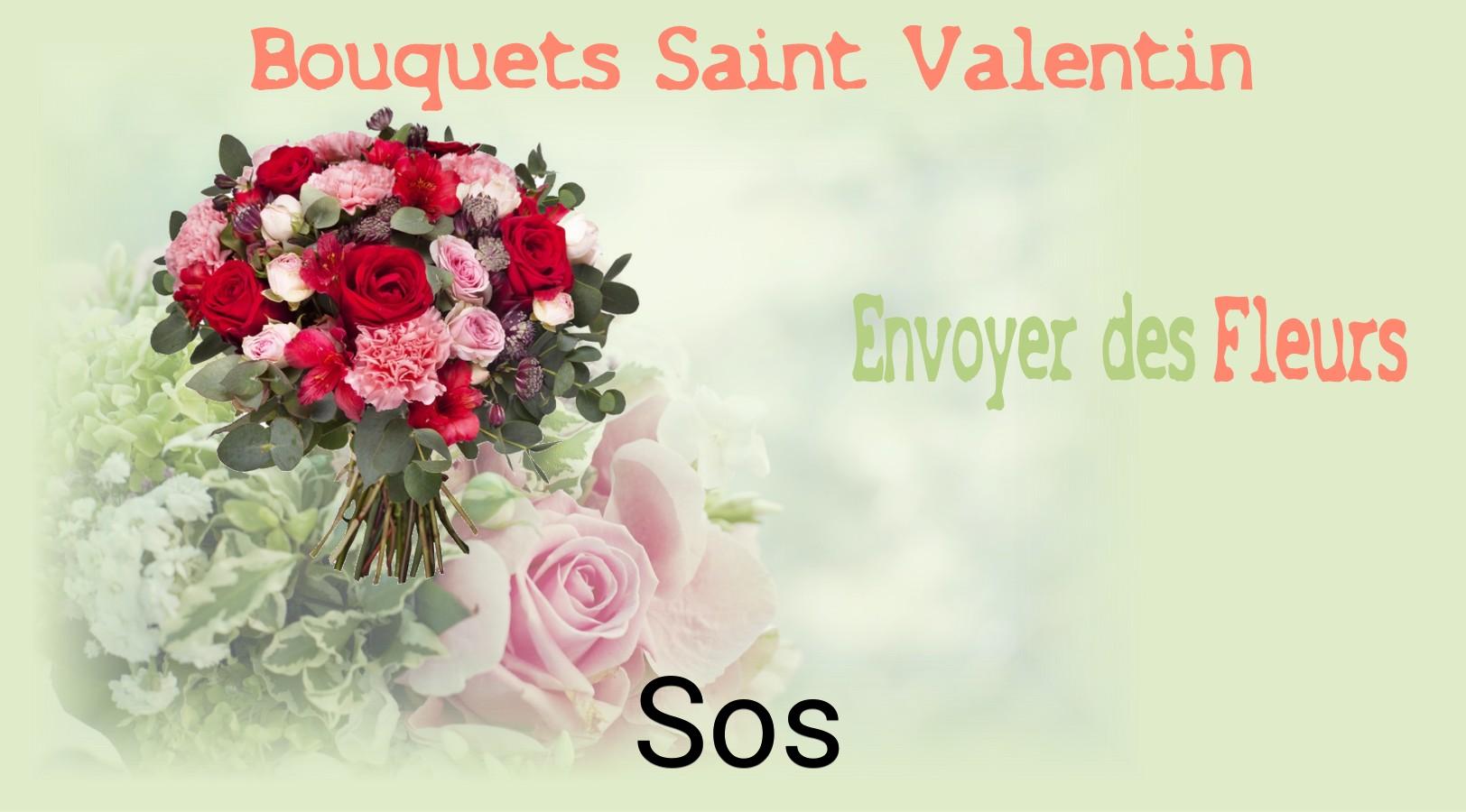 Roses de Saint-Valentin livrées à Sos
